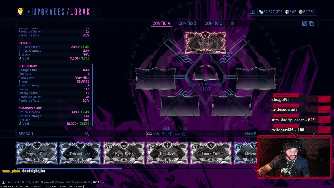 Farming Warframe BANKAIs | Uriel Weapons | Chillin with the Community | ARG active