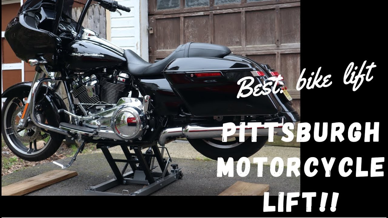 PITTSBURGH MOTORCYCLE LIFT REVIEW - HARBOR FREIGHT [HOW-TO]