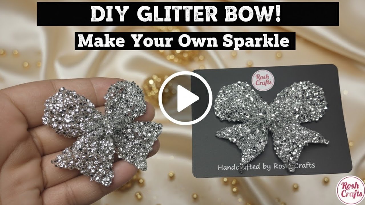 Easy-to-Follow DIY Hair Bow Tutorial Simple! اكسسوار مناسبات بكل سهوله ومشروع مربح