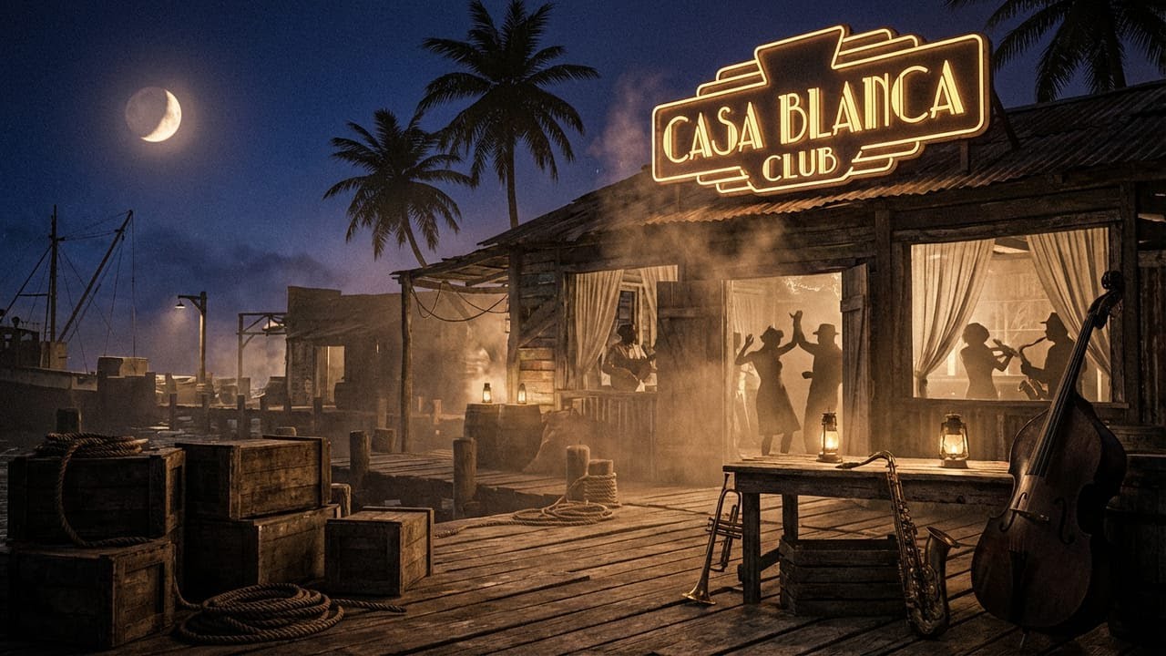 Vintage Caribbean Jazz &bull; Smooth 1940s Island Swing & Tropical Night Lounge Music 🌙✨