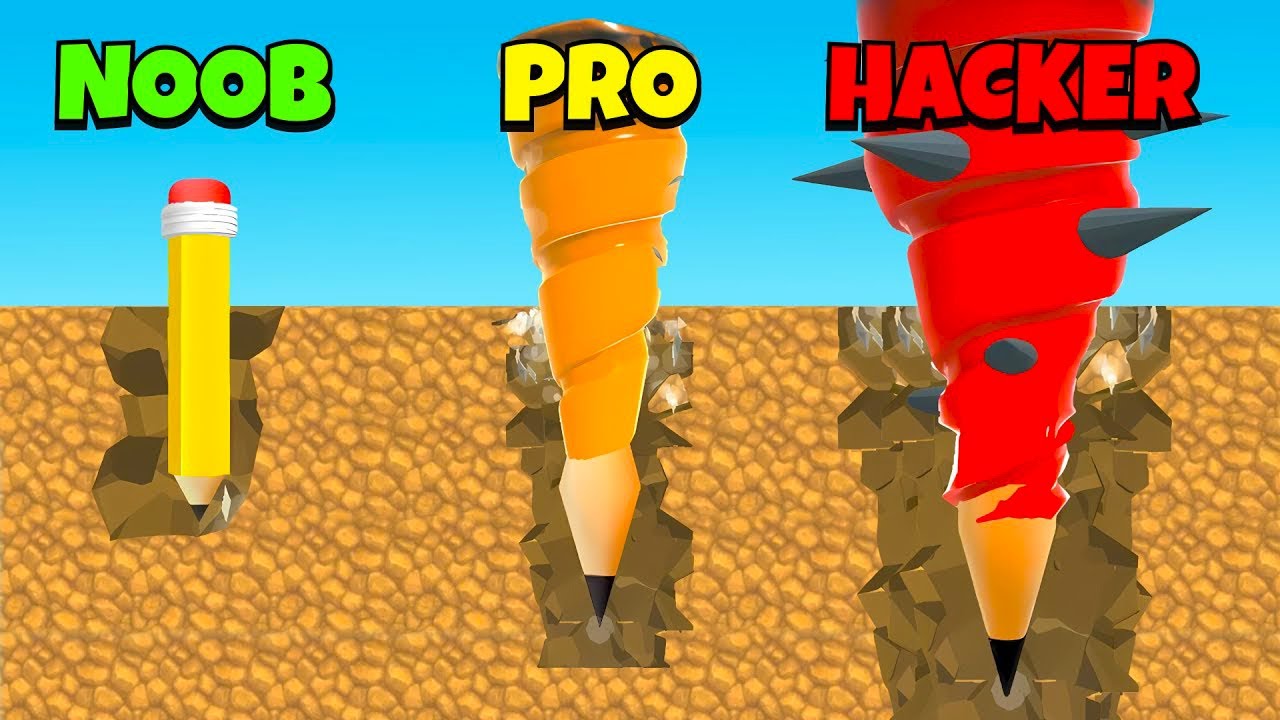 NOOB vs PRO vs HACKER - Pen Dig