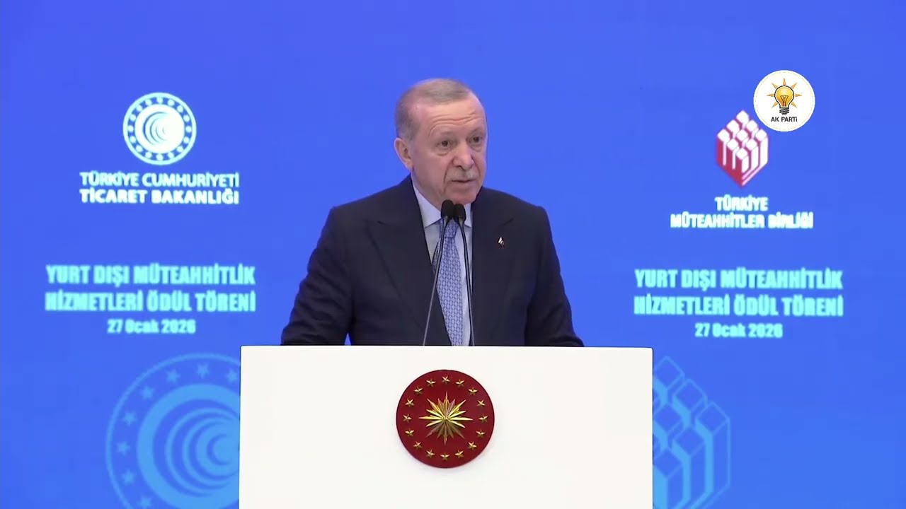 Yurt Dışı Müteahhitlik Hizmetleri Başarı Ödülleri Töreni