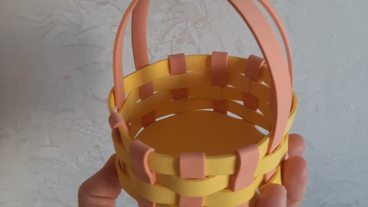 DIY - Cestino in gomma eva - Basket with foam sheet - Foam craft ideas