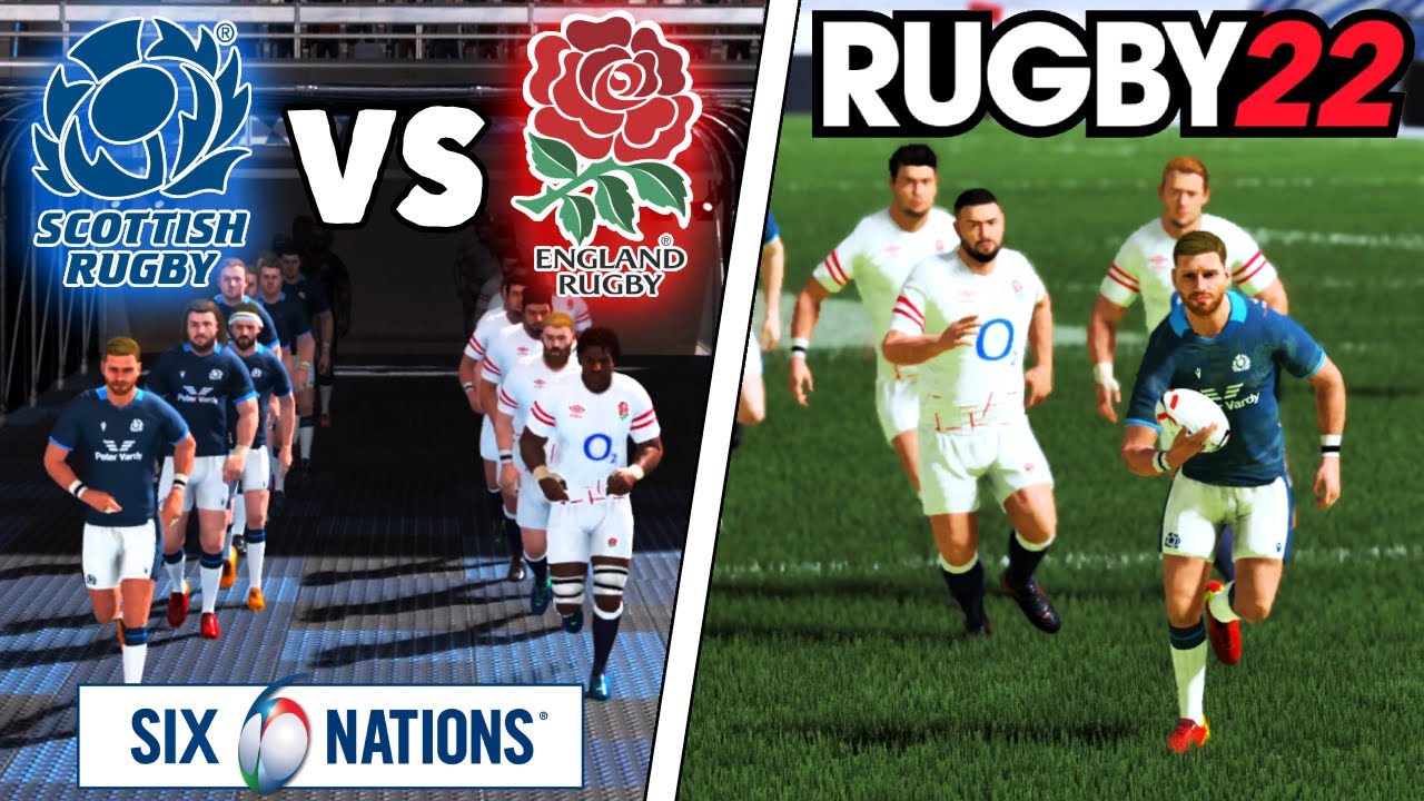SCOTLAND vs ENGLAND | 6 Nations 2024 Round 3 | CALCUTTA Rugby 22 Legend Difficulty Legend Difficulty