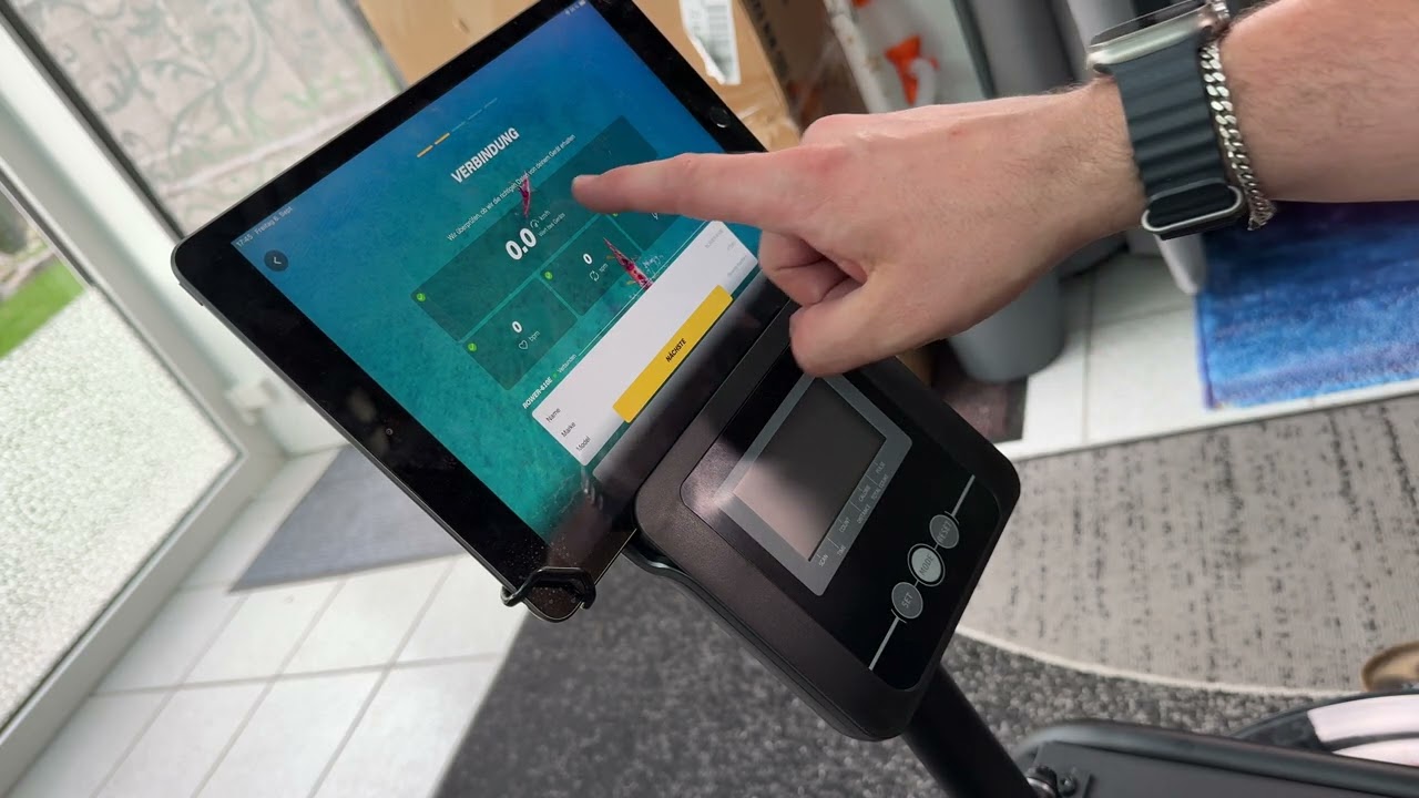 Wasserwiderstand Rudergerät (Ruderergometer) mit KinoApp verbinden und einrichten Anleitung