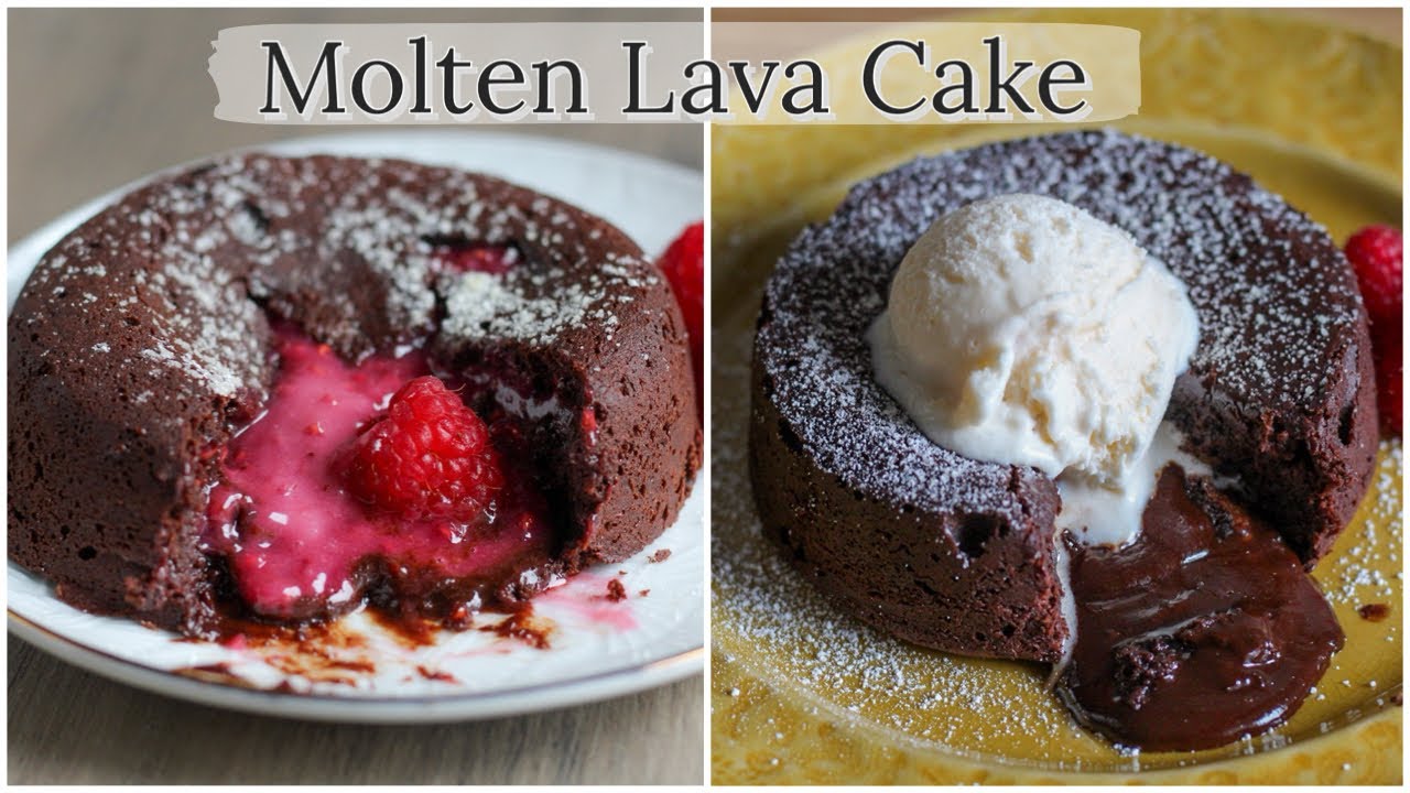 Chocolate Molten Lava Cakes | Ganache filling | Raspberry | Coffee Kahlua