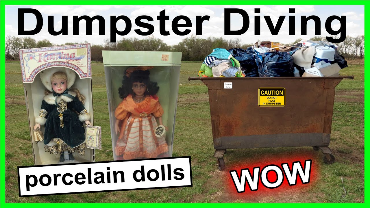 WOW Found Porcelain Dolls Dumpster Diving #314