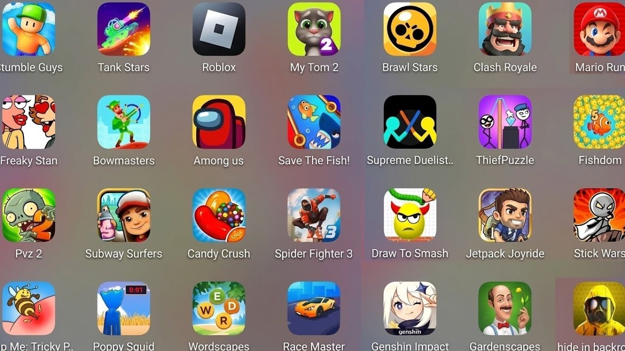 Red Ball 4,Save The Fish,Bowmasters,Stumble Guys,Mario Run,Barry's Prison Run,Draw To Smash gameplay