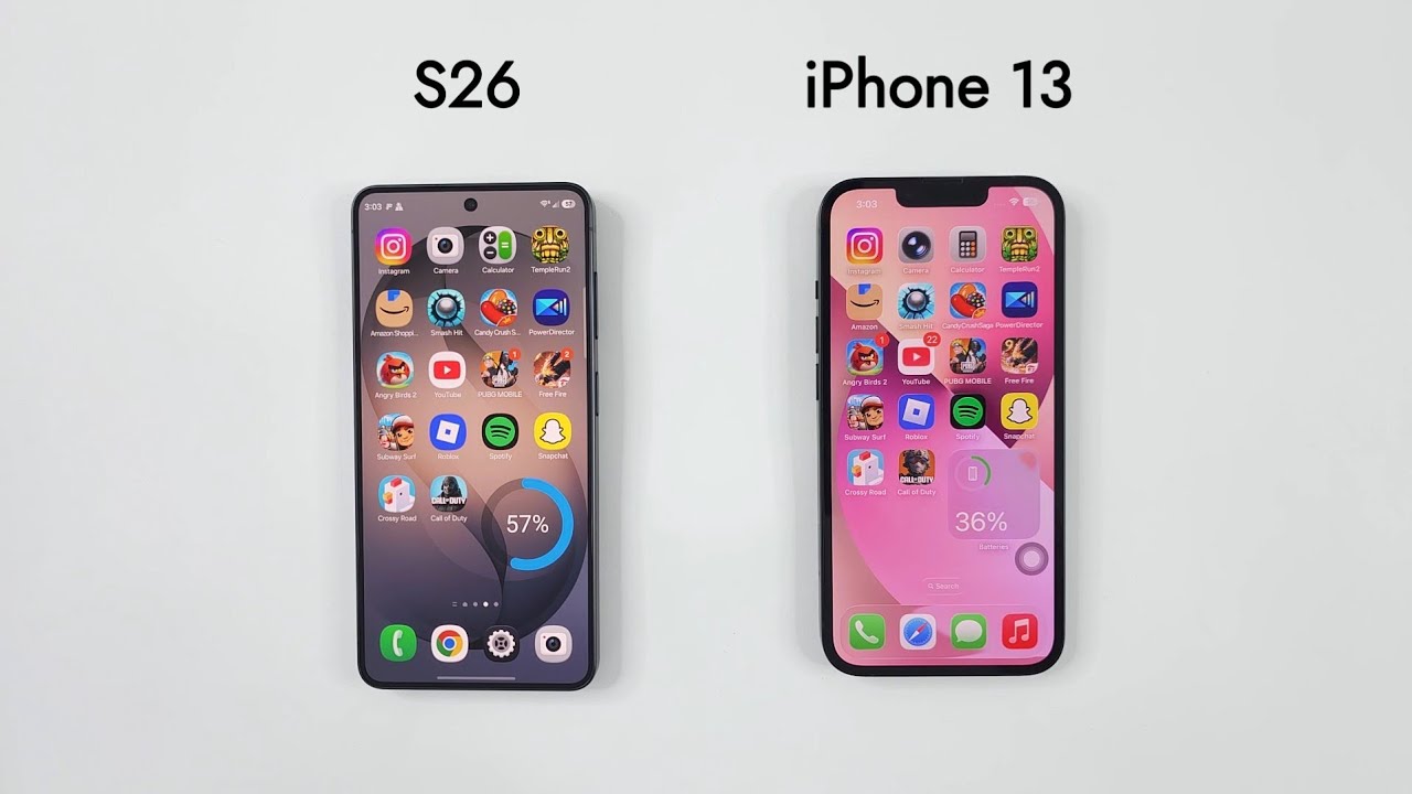 Samsung S26 vs iPhone 13 - Speed Test