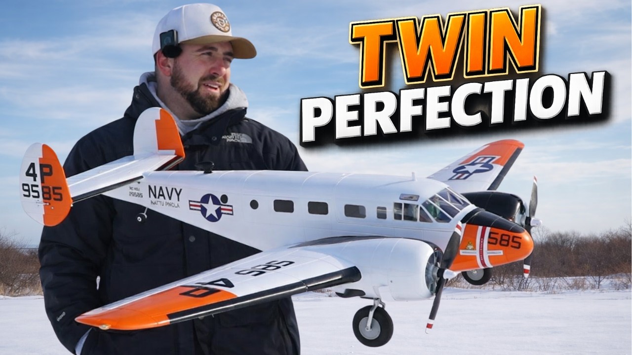 This Twin Flies WAY Too Good…  E-flite Beechcraft D18