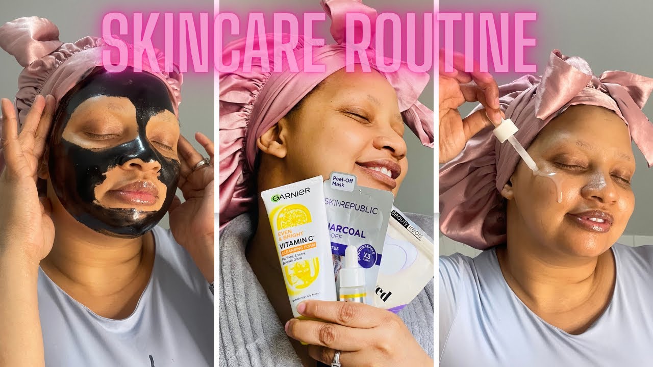 DETAILED SKINCARE ROUTINE| SOUTH AFRICA | AFFORDABLE SKINCARE | GARNIER PRODUCTS | SUNSCREEN 