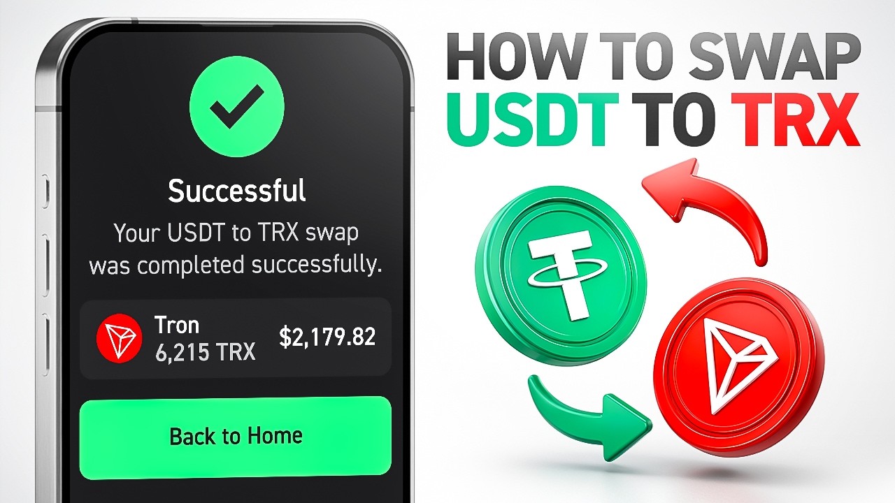 How to Swap USDT to TRX With No TRX in Your Wallet (Trust Wallet & TronLink)