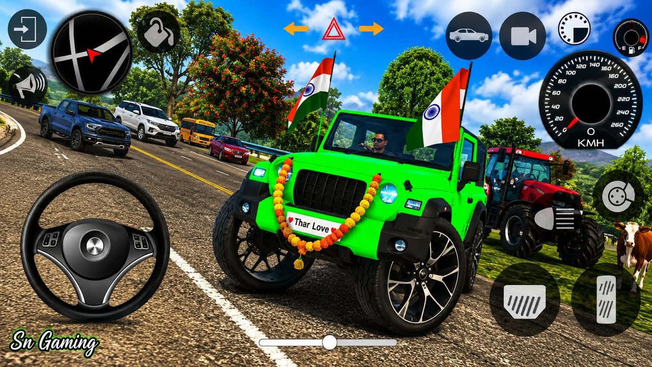 Modified Mahindra Thar Car Games: Indian Cars (Gadi Wala Game) - Car Game Android Gameplay 2026