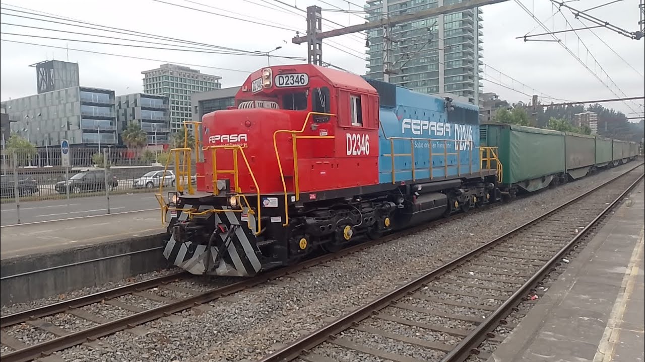 TRENES DE CARGA TRANSAP Y FEPASA A LO LARGO DE CONCEPCIÓN