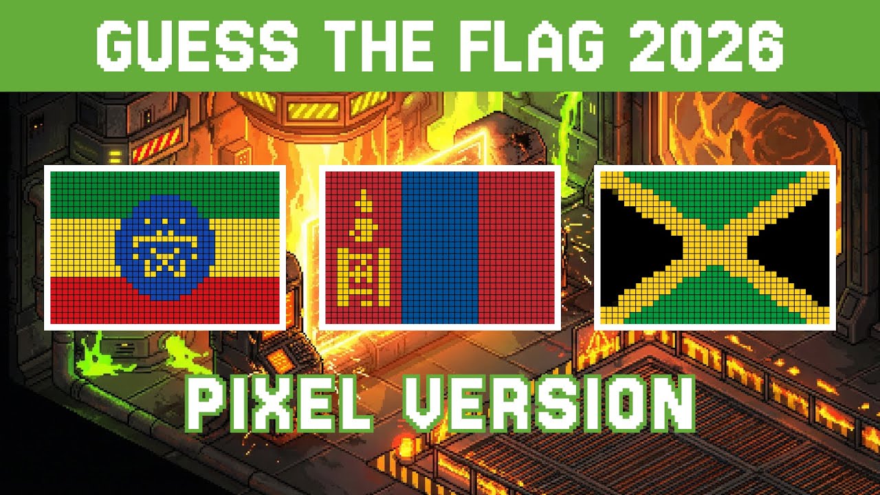 Guess The Flag Quiz: 8-Bit Pixel Art Edition | 2026 Retro Challenge