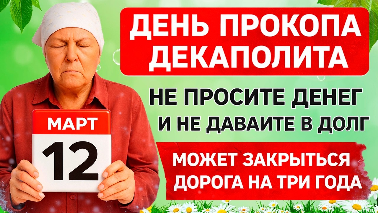 12 марта День Прокопа. Что нельзя делать сегодня по народным приметам запреты дня