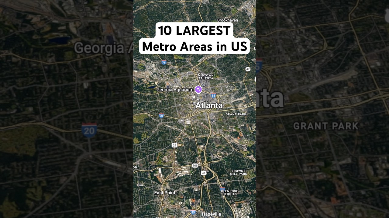 The Top 10 LARGEST Metro Areas in the United States.  #newyorkcity #texas  #miami