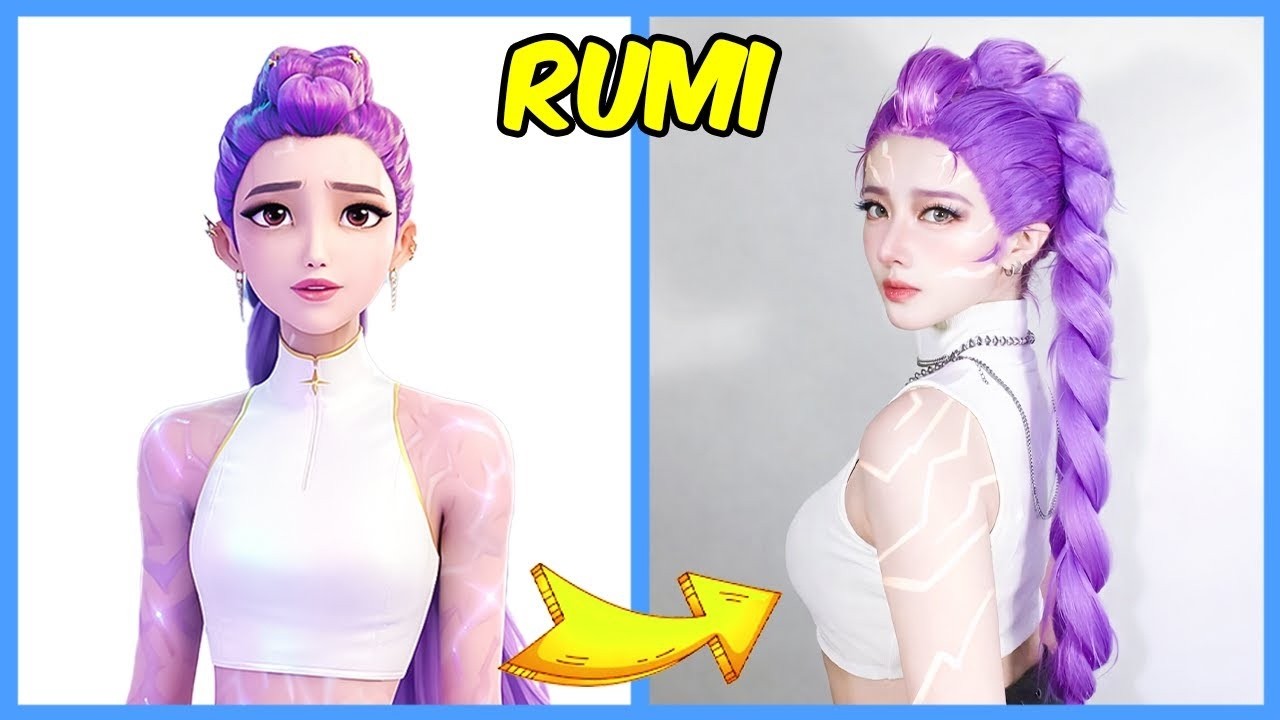 KPOP Demon Hunters in Real-Life TikTok Version🎵🔥 + Guess Demon Hunters Characters By Song & Voice