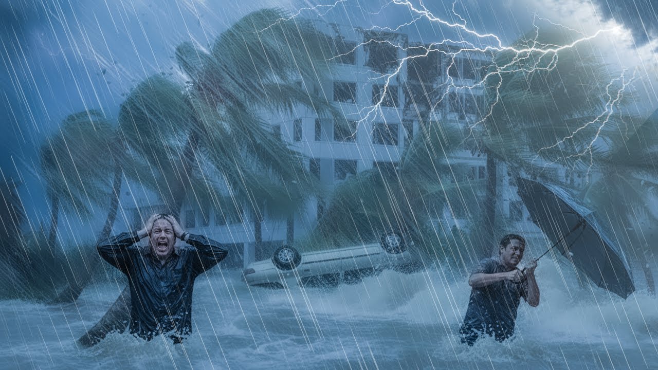 Fall Asleep Immediately in 3 Minutes with Heavy Thunderstorm, Pouring Rain & Strong Winds Sounds
