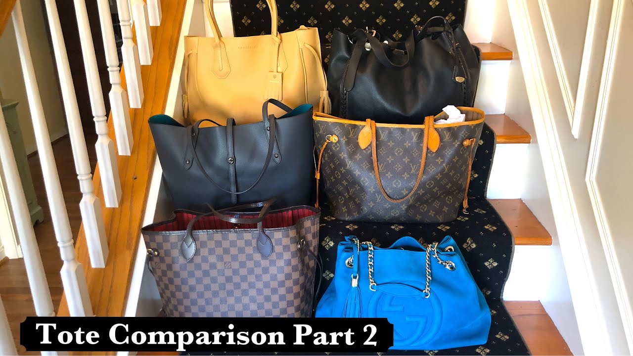 PART 2: Tote Comparison! Large Totes: LV, Gucci, Longchamp, Coach, D&B