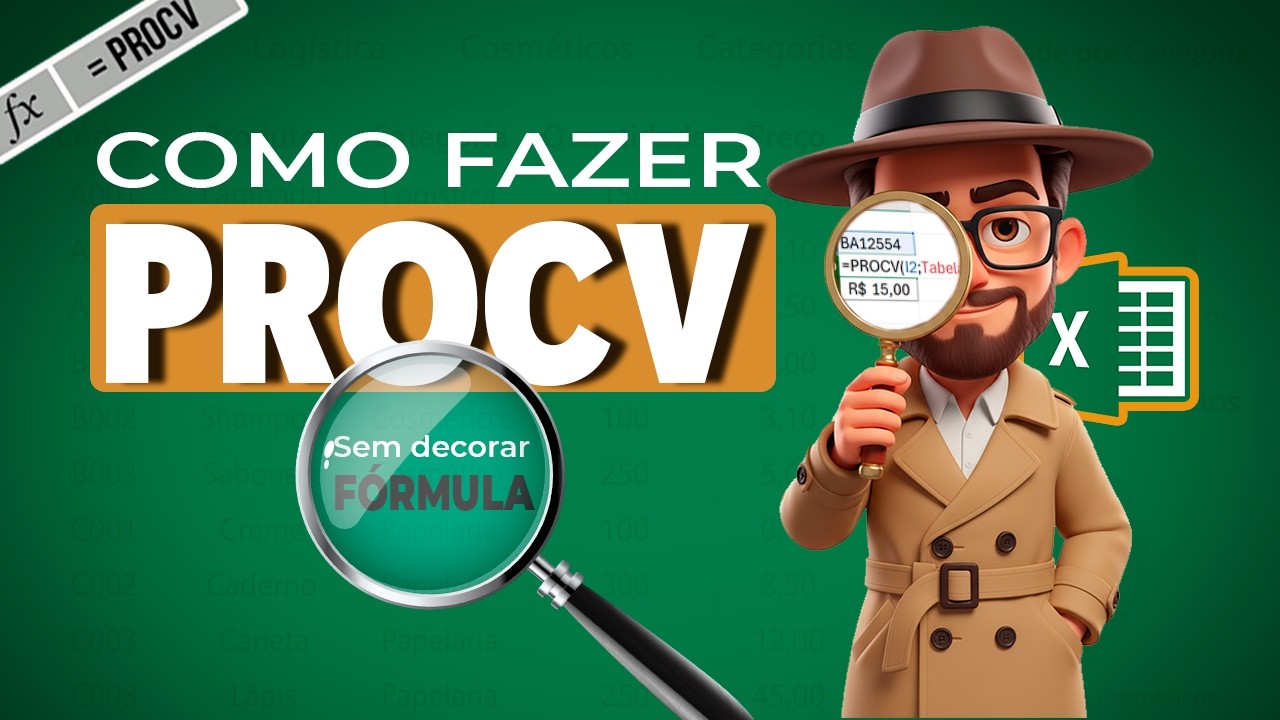 Como fazer PROCV: 3 exemplos fáceis + passo a passo