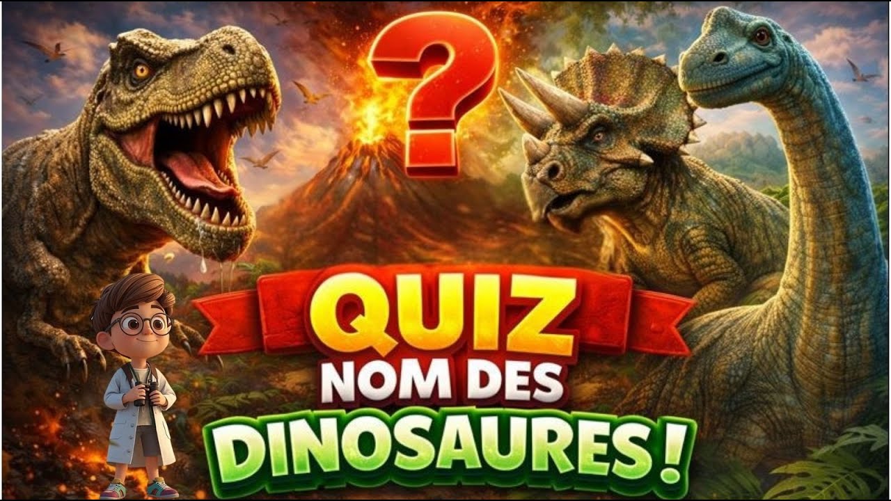 Quiz Dinosaures 🦖  Devine le nom des dinosaures !