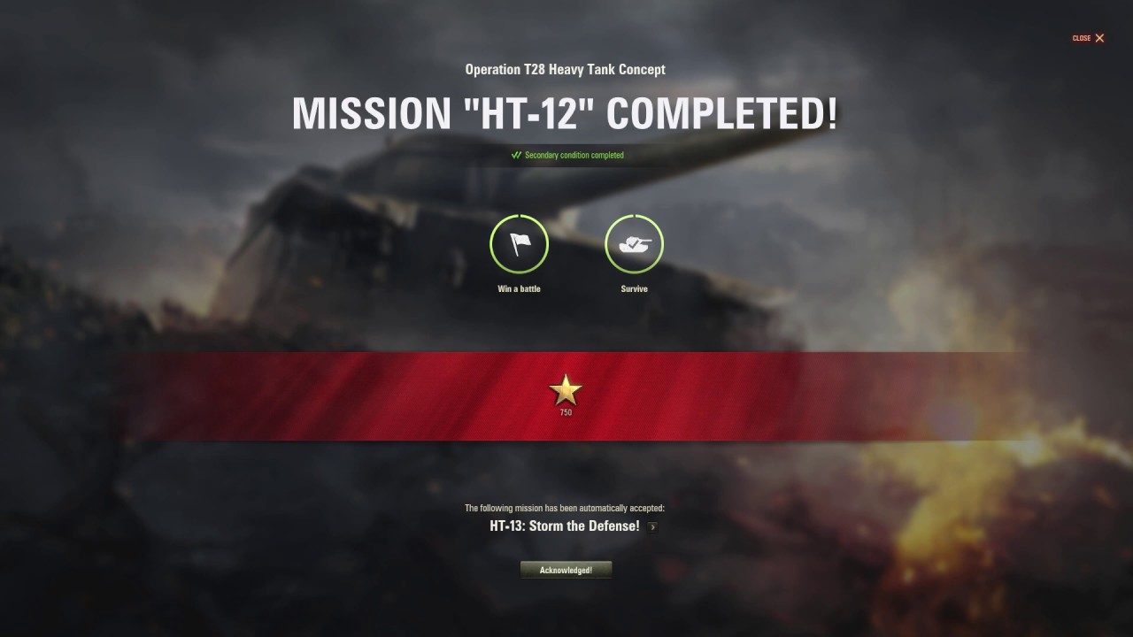 v1.6 - World of Tanks - Campaign Mission: T28 HTC _ 