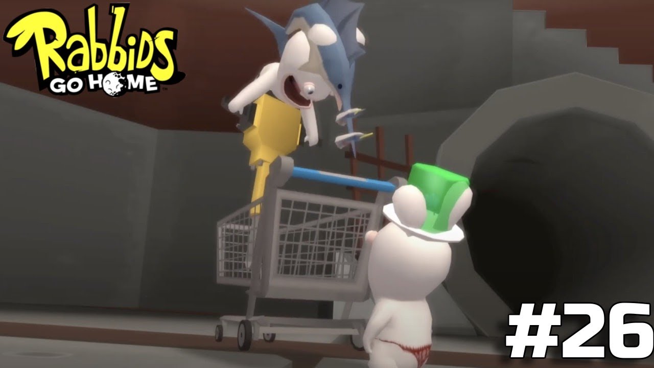 Rabbids Go Home - Gameplay Walkthrough Part 26 - Fetchez la Vache [Wii]