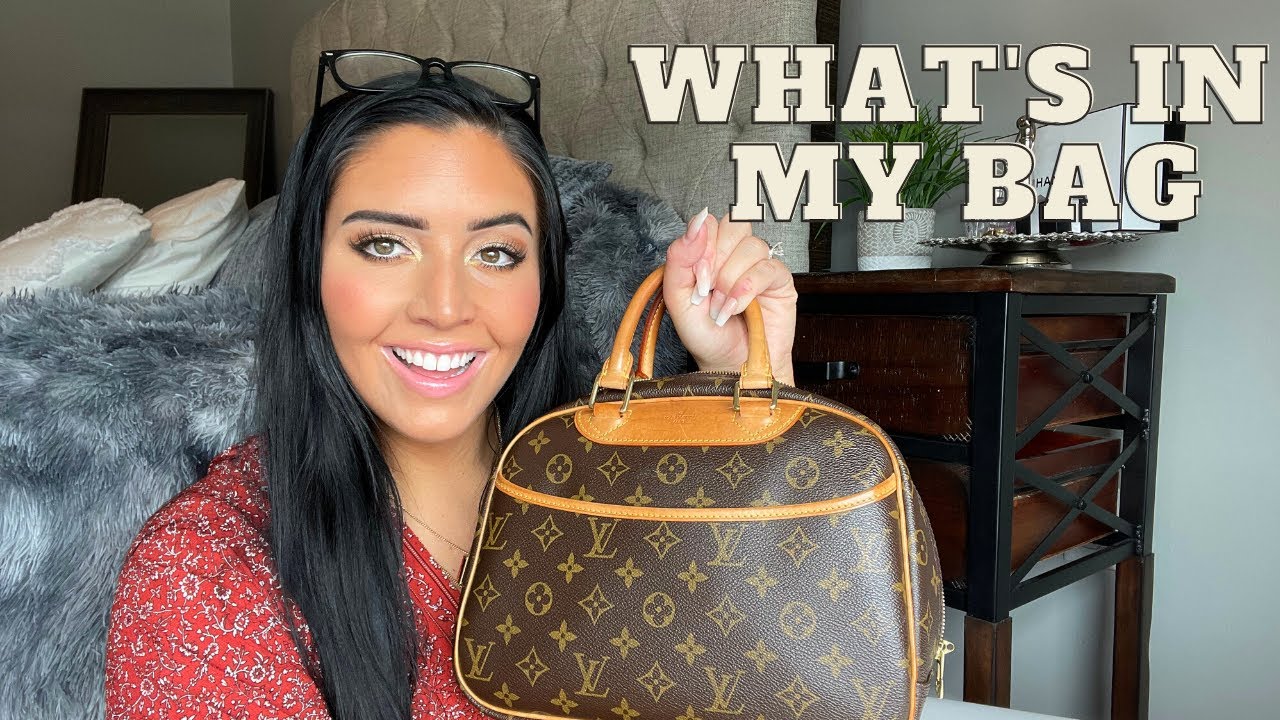 WHAT'S IN MY BAG 2021 | LOUIS VUITTON MONOGRAM TROUVILLE..*REDO*