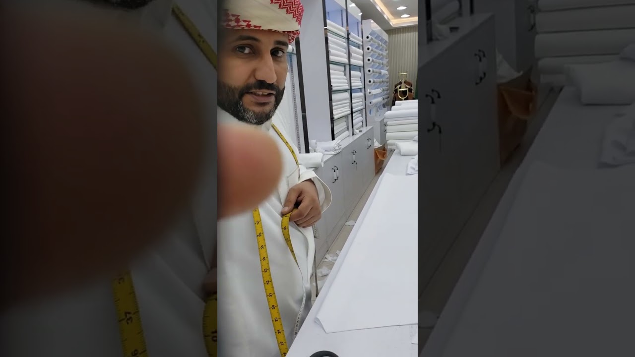 طريقة قص الثوب الحجازي السعودي 