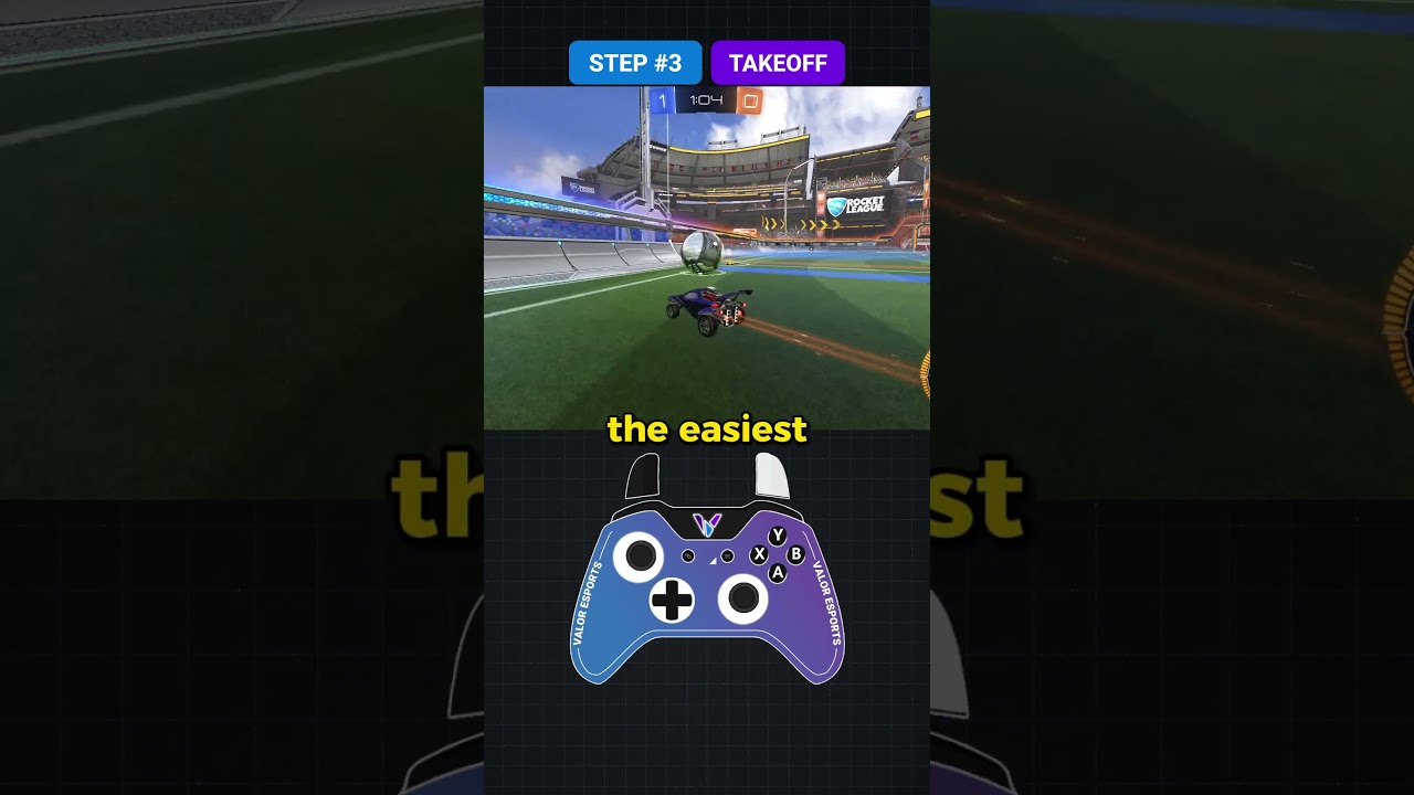 How to Air Dribble off the Wall in 45 seconds! 💪 #rocketleague #rocketleaguetips