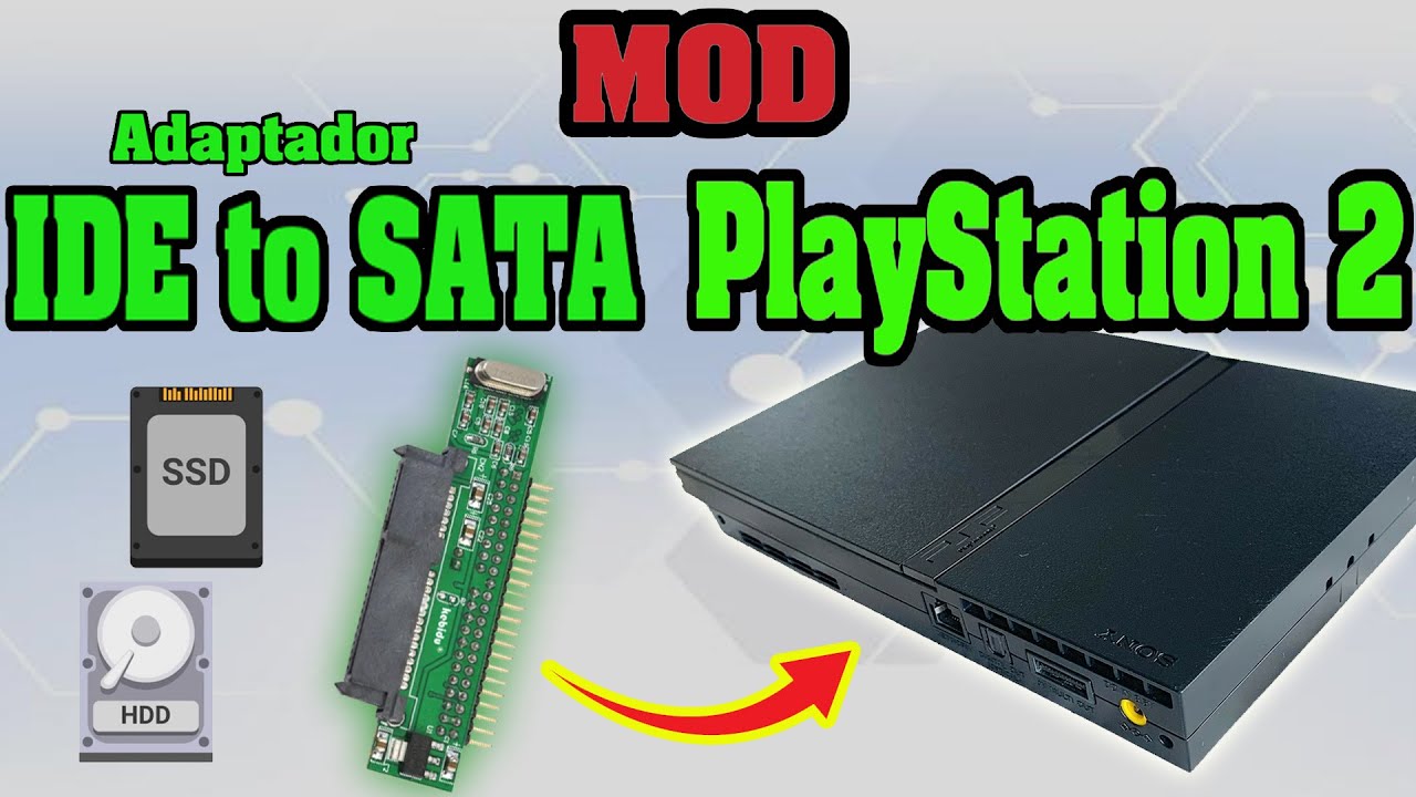 PlayStation 2 con Adaptación a SATA MOD