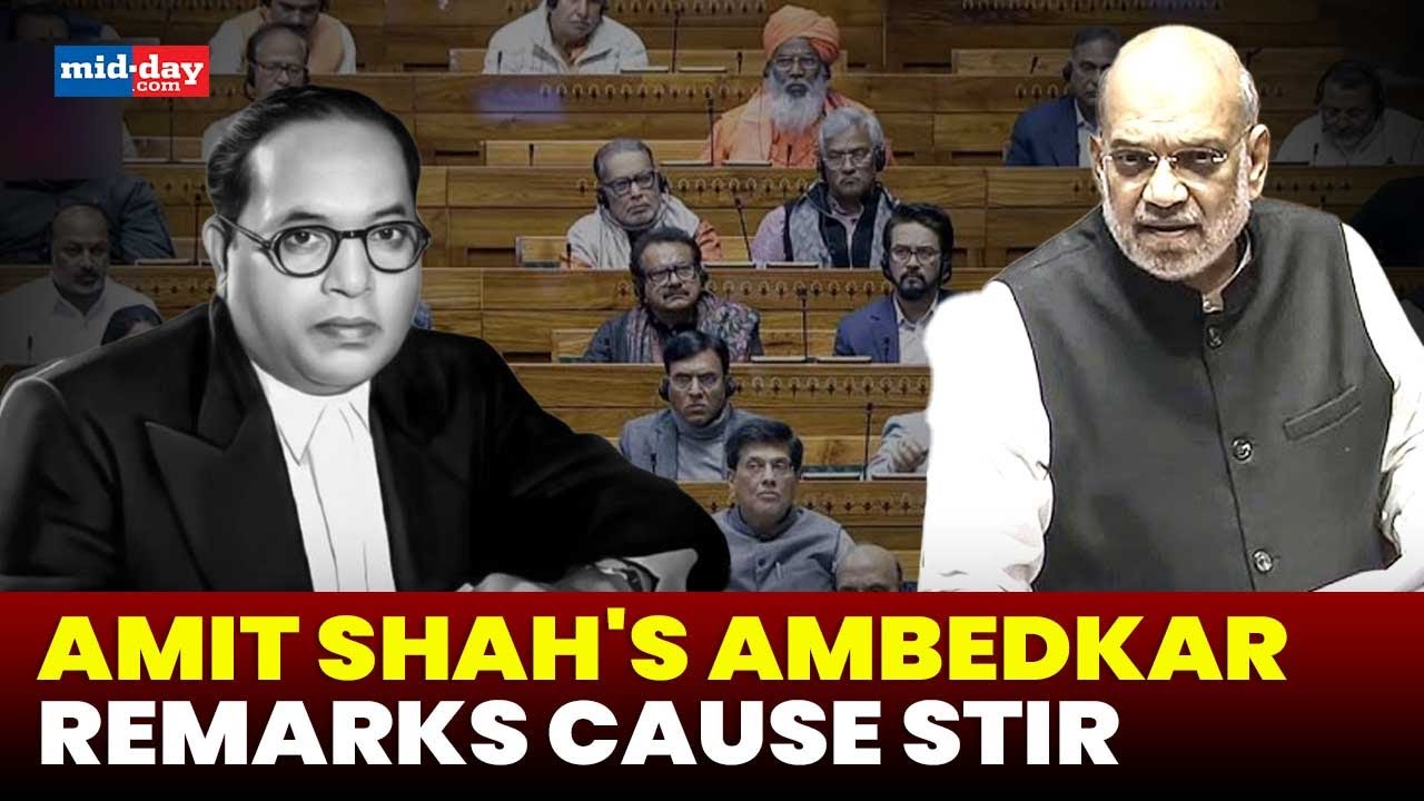 Amit Shah's remarks on Ambedkar causes political stir in Rajya Sabha - Watch video
