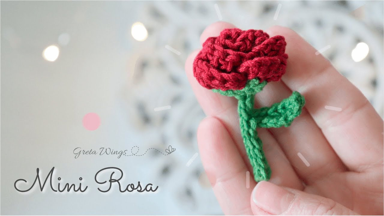 Mini Rosa Crochet Amigurumi Sub 🇺🇸-🇪🇸/GretaWings