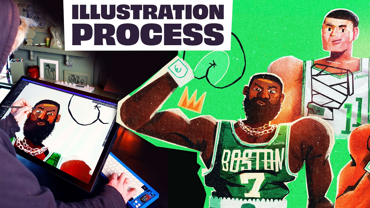 I designed a poster for the Boston Celtics