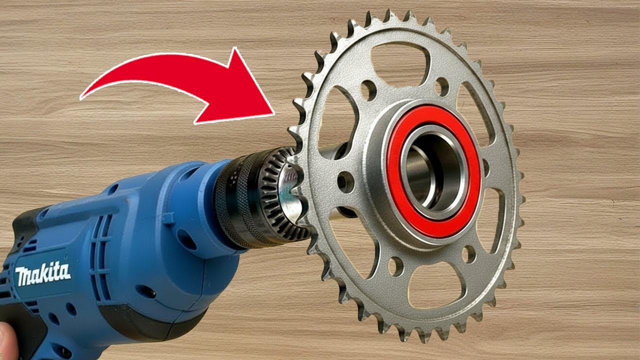 Just a Sprocket on a Drill — A Genius Tool Every Mechanic Will Be Grateful For