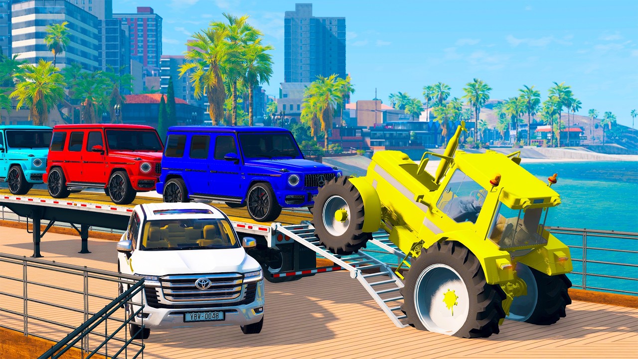 LIVE 🔴 Spider-Man vs Lightning McQueen vs Pixar CarsCrazy Mega Ramp | BeamNG Drive