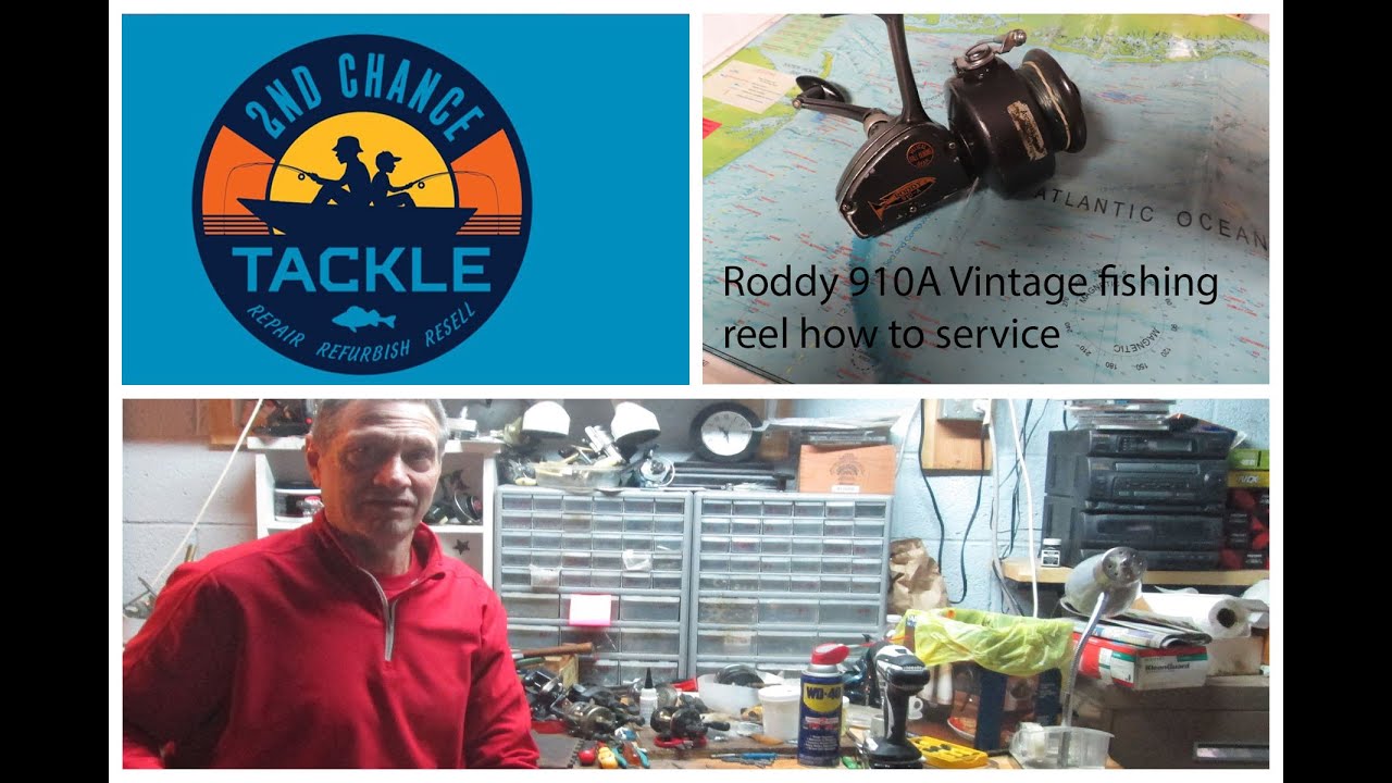 Vintage Roddy 910 spin fishing reel how to take apart and service