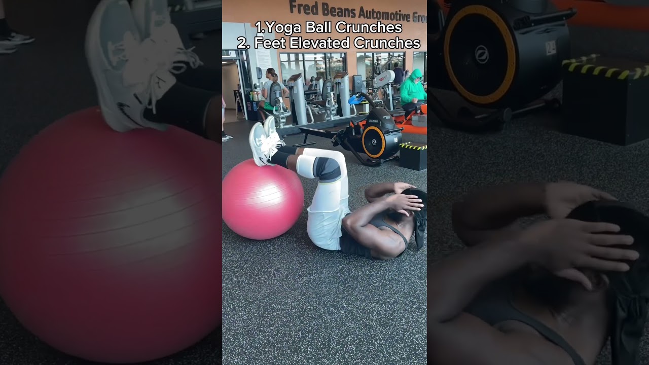 Try this FULL YOGA BALL AB WORKOUT 🔥To get them abs to show fast! 