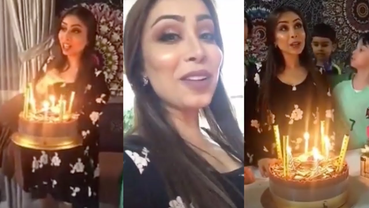 زوج ابرار الكويتية يفاجئها بكيكة عيد ميلادها في بيت اَهلها شاهد رد فعلها