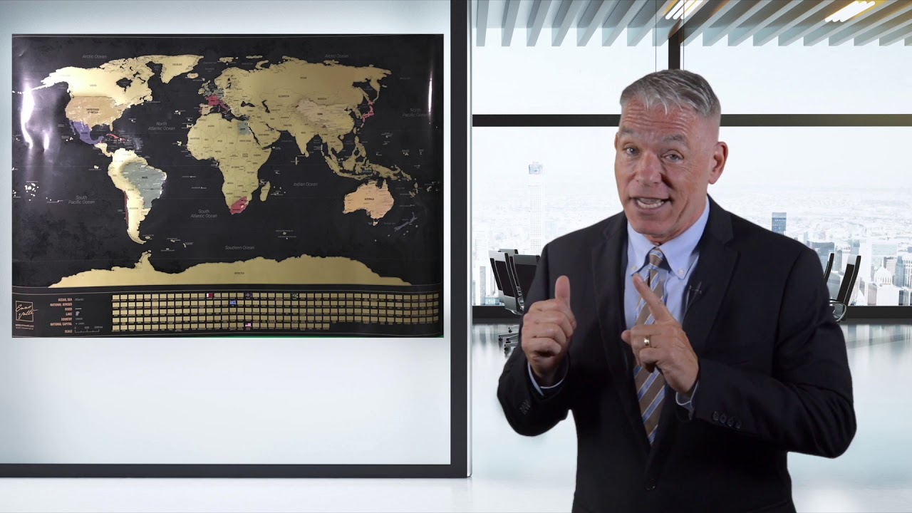 Wie soll man das beste Business-Geschenk finden? Weltkarte zum Freirubbeln  von Enno Vatti (Pete)