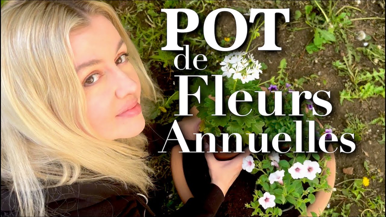 POT DE FLEURS ANNUELLES ET TOUR DU JARDIN OUEST