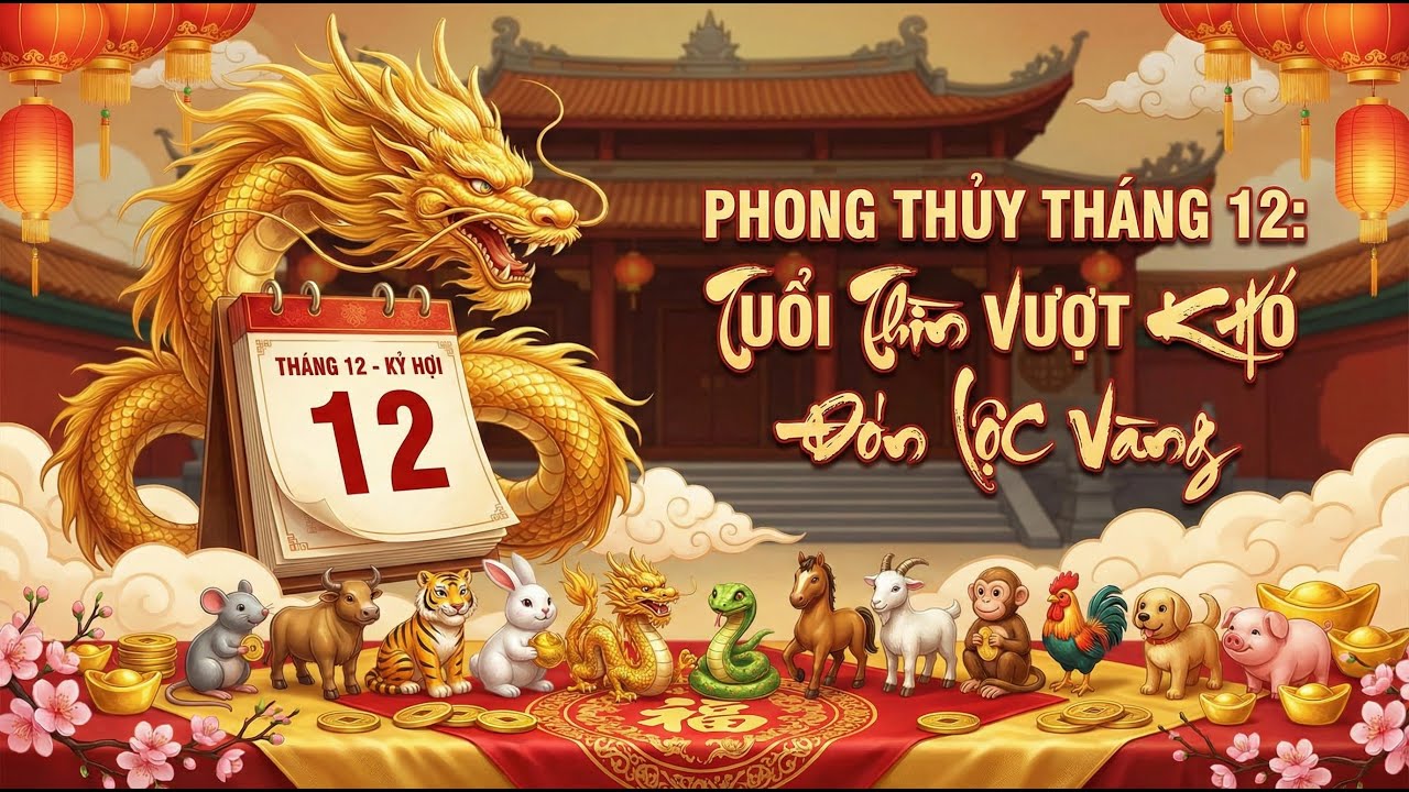 Tử vi tuổi Thìn tháng 12/2025: Tiền về ngập két, quý nhân phù trợ (Canh Thìn,Giáp Thìn chú ý)
