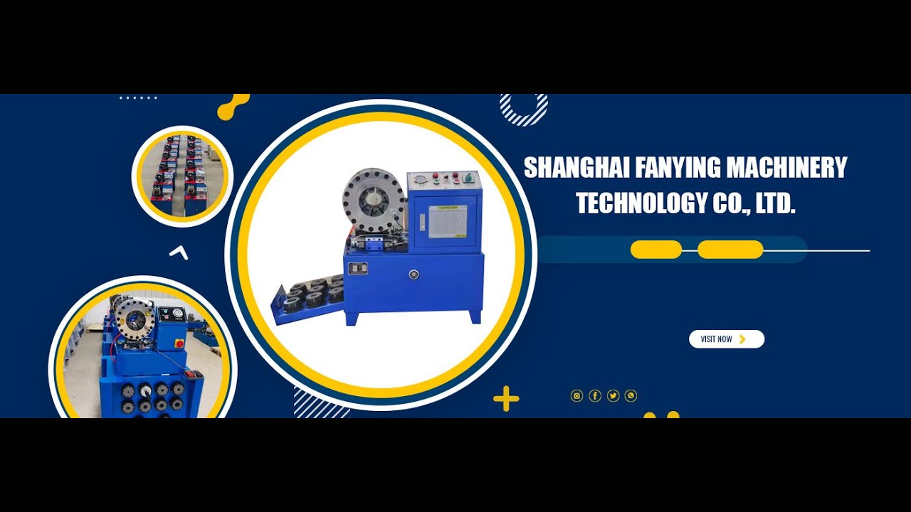 2 inch hose crimping machine's working show