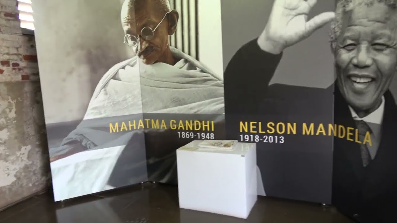 Nelson Mandela & Gandhi at Constitutional Hill Prison, Johannesburg - South Africa Dec 2023 Tour
