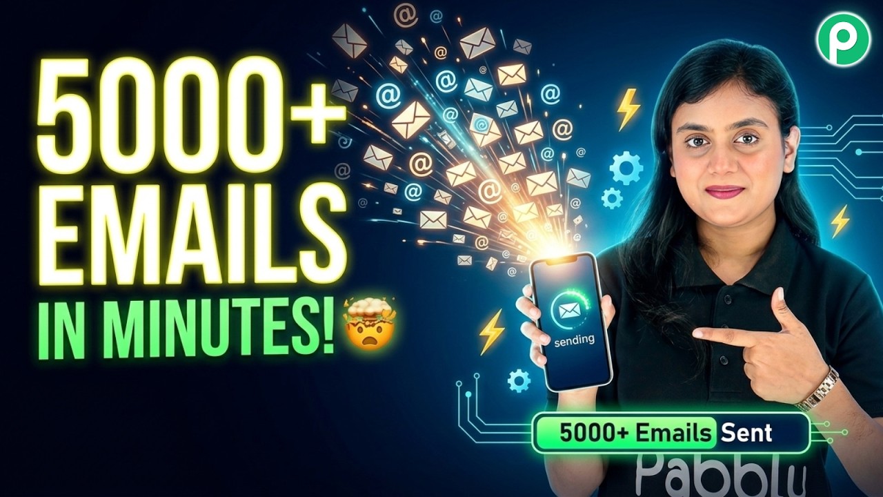 How I Sent 5,000+ Emails in Minutes Using Automation 🚀