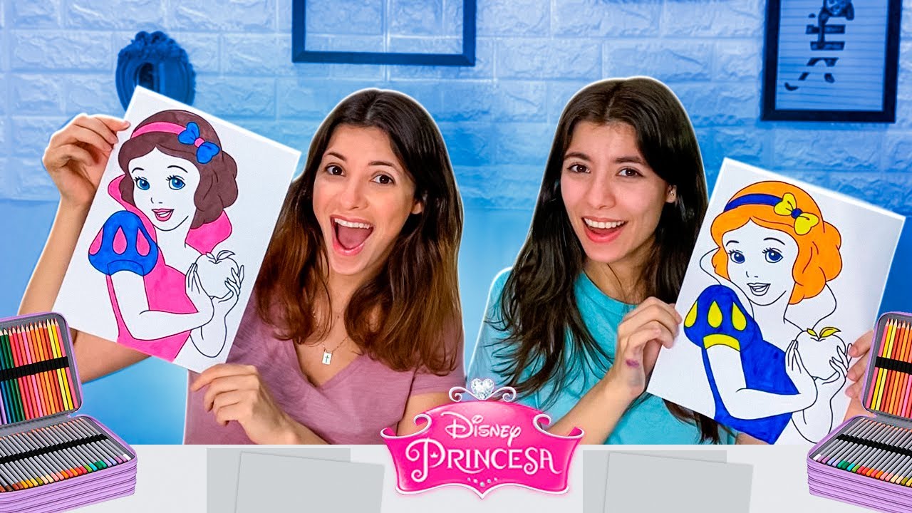 COLORINDO COM 3 CORES | PRINCESAS DA DISNEY