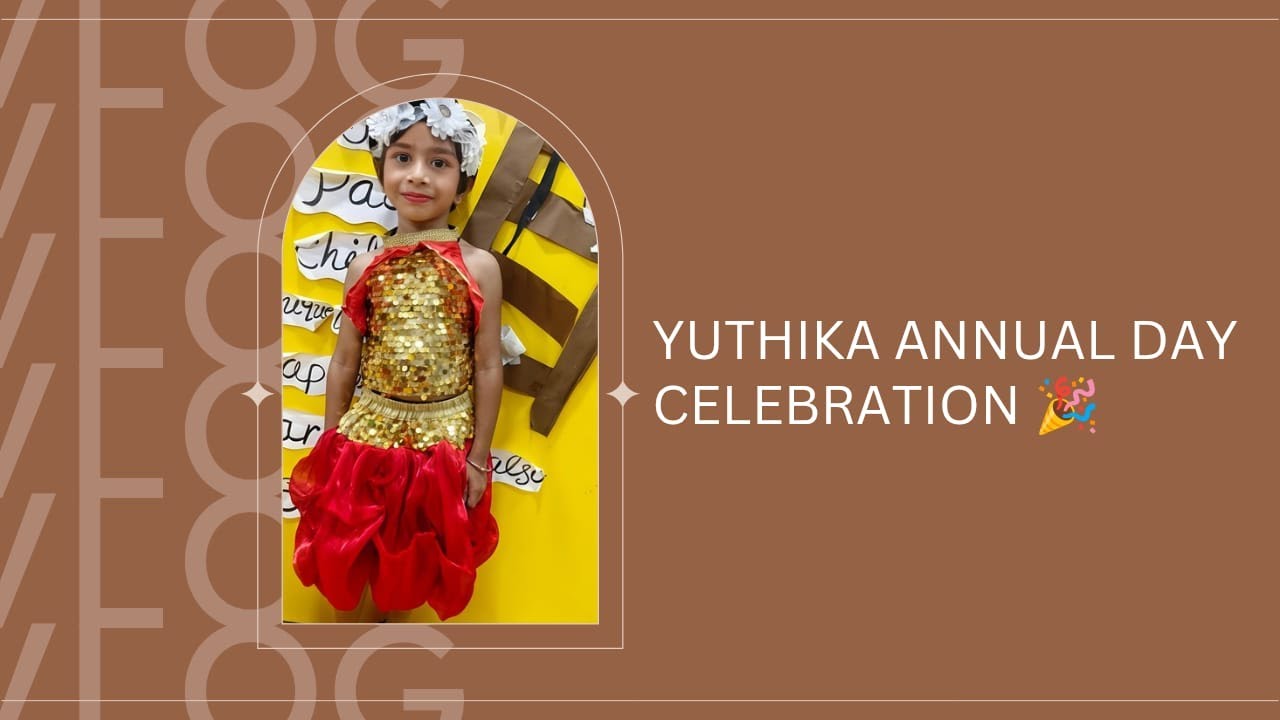Yuthika on Stage | Annual Day Celebration at C M R School 🏫✨