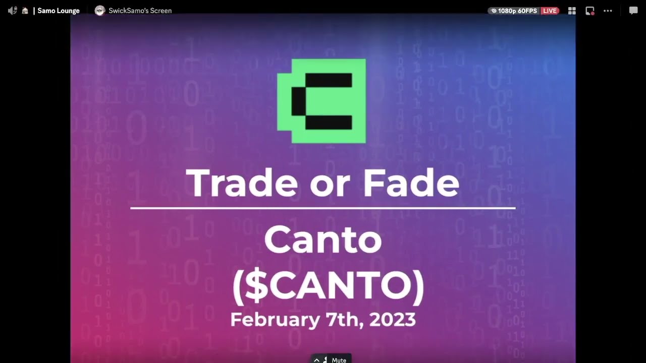 Trade or Fade (TorF): Community Event #3 - $CANTO & $SYN
