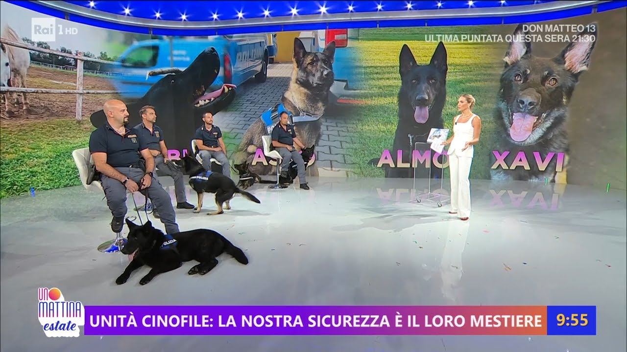 Le unit&agrave; cinofile della Polizia di Stato - Unomattina Estate 24/07/2025